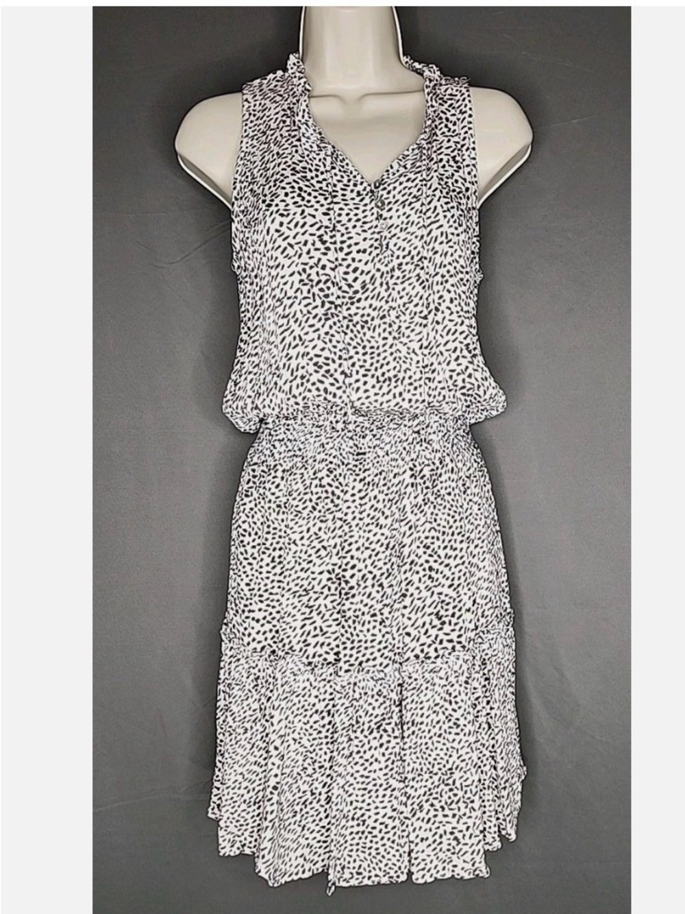 Lovestitch Sleeveless Blouson Dress - Animal Print - Small
